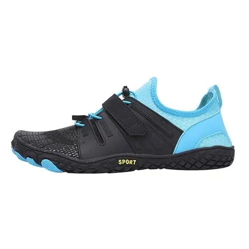 Produktbild: Badeschuhe Herren 48 Atmungsaktive Schuhe Herren -Wasserschuhe für Männer und Frauen, schnelltrocknende Schuhe, Wander-, Schwimm-, Tauchschuhe, Flip Flops Herren Boot- & Segelschuhe FüR (Blue, 48)