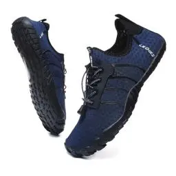 Produktbild: Badeschuhe Wasserschuhe Herren Damen Strandschuhe Barfußschuhe Sommer Schwimmschuhe Aquaschuhe Schnell Trocknen Surfschuhe Dunkelblau EU42