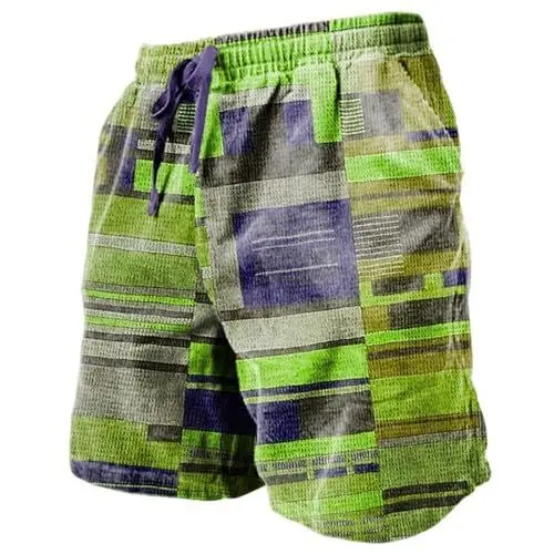 Produktbild: Badeslip Herren Borat Anzug Badeshorts Stripes Badeshorts Herren Kurz Neopren Badeanzug Camo Schweißabsorbierend Falten Farbschreibweise Hauptmaterial Baumwollstretch Elasthan