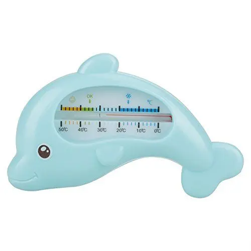 Produktbild: Badethermometer, Sicheres Schwimmendes Wasserthermometer Kleinkinder, die Niedliches Tierthermometer für Babys, ältere Kinder Baden(Blauer Delphin)