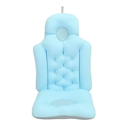 Produktbild: Badewannenkissen Badekissen, Bequemes, Weiches Badekissen, Kopfstütze, Weiche, Atmungsaktive, Klappbare Kopfstütze, Rückenstütze, Schulter- und Rückenstütze für Jede Wannengröße(Blau)