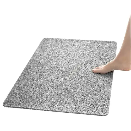 Produktbild: Badewannenmatte Duschmatte rutschfest 90x60cm Badewannenmatte mit Ablauflöchern PVC rutschfest Badewanne Antirutschmatte für Badewanne und Nassbereiche,sicher für Kinder und Ältere Menschen