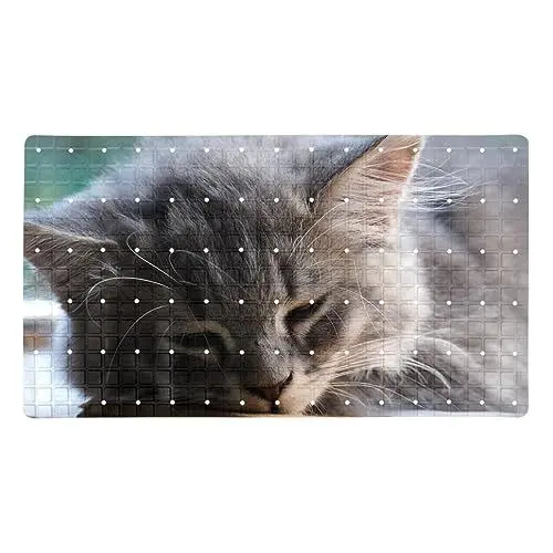 Produktbild: Badewannenmatte rutschfest,Duschmatte,Badematte für Wanne,Katze,PVC Badewannenmatten Dekor-Badematten