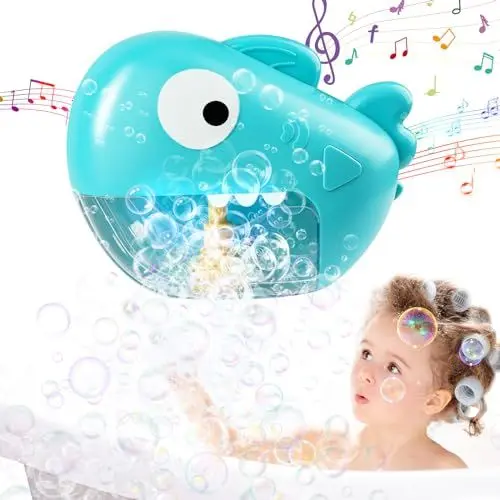 Produktbild: Badewannenspielzeug Baby, Badespielzeug Baby ab 1 2 3 4 5 6 Jahr,Bath Toys Badespielzeug Mit Musik,Shark Schaummaschine Badewanne, Wasserspielzeug Kinder für Jungen und Mädchen