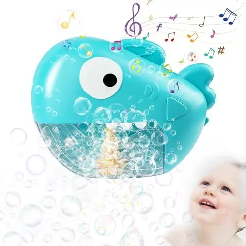 Produktbild: Badewannenspielzeug Baby, Badespielzeug Spielzeug Baby ab 1 2 3 4 5 6 Jahr, Bath Toys Badespielzeug Mit Musik, Shark Schaummaschine Badewanne, Wasserspielzeug Kinder für Jungen und Mädchen