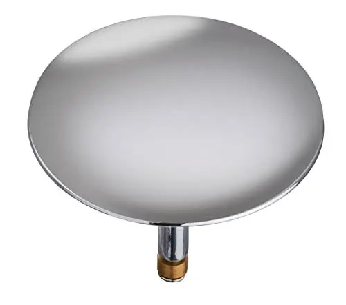 Produktbild: WENKO Badewannenstöpsel Pluggy XXL Chrom Abfluss-Stopfen, für alle handelsüblichen Abflüsse Chrom