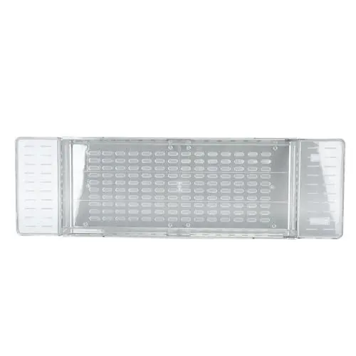 Produktbild: Badewannen-Tablett, Ausziehbar, mit Großer Kapazität, Wasserdichtes Badewannenregal für Badezimmer (Transparent)