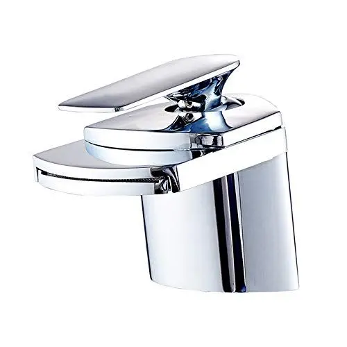 Produktbild: Badezimmer Waschtischarmatur Wasserfall Waschbecken Wasserhahn Einhebel Messing Armaturen Chrom