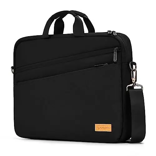 Produktbild: bagasin Laptoptasche Laptop Aktentasche Passt bis zu 17 17,3 Zoll Laptop Erweiterbare Wasserdichte Schultertasche Umhängetasche Tragetasche Notebooktasche PC Computer Tasche