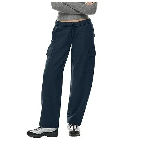 Produktbild: Baggy Hosen Damen Schlaghose Damen 70Er Yoga Hose Damen Wide Leg Lounge Pants Damen Hosen Elegant Baggy Pants Damen Hose Mit Breitem Bund Kuschelhose Damen Loungewear Hose Damen Lounge