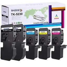 Produktbild: BAISINE 5-Pack Kompatibel Kyocera Ecosys M5521cdw für TK-5230 TK5230 Toner-Kartusche TK-5230K TK-5230C TK-5230Y TK-5230M Toner für ECOSYS M5521cdn M5521cdw P5021cdn P5021cdw