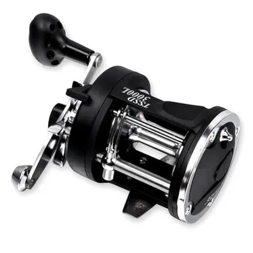 Produktbild: Baitcaster-Rollen, Baitcasting-Rolle, Sichtbarer Ankerfisch, Angelrolle mit Vollmetallkopf, Meeresangel-Trommelrolle, Baitcaster-Angelschnurrolle mit Abfluss (3000L)