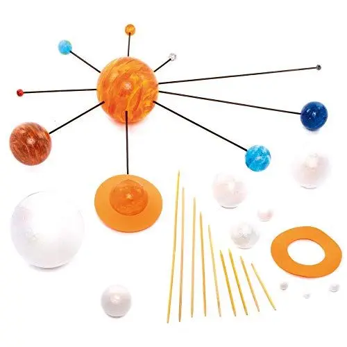 Produktbild: Baker Ross EV8302 Dein eigenes Sonnensystem - Set zum selber bauen für Kinder für den Astronomie-Unterricht - 2 Bastelsets, Weiß