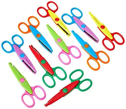 Produktbild: Baker Ross FC866 Bastelschere - 5er Pack, Kinderscheren, Bastelmaterial für Kinder
