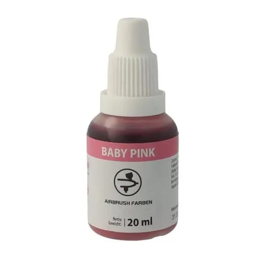 Produktbild: Bakeryteam Airbrush Lebensmittelfarbe Rosa/Baby Pink 20ml