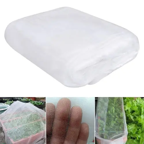 Produktbild: Baketron Insektenschutznetz,Gemüsenetz,Pflanzenschutznetz,60 Mesh Feinmaschig,Insektennetz für Beschützen Pflanzen und Gemüse Obst Blumen Gewächshaus,zum effektiven Schutz vor Schädlingen(2X5M)