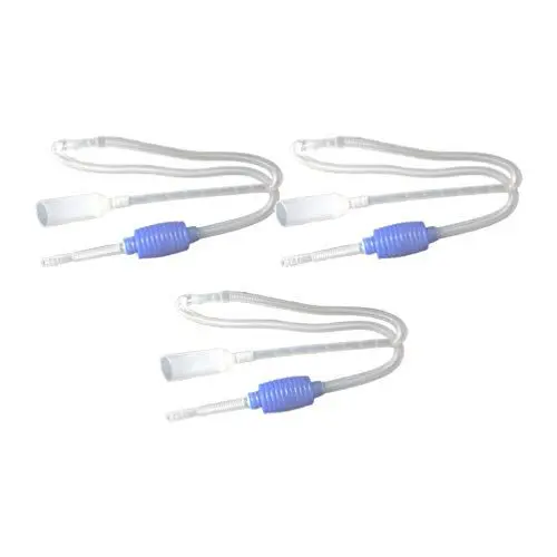 Produktbild: Balacoo 3 Stücke Kiesreiniger Aquarium Kies Reiniger Siphon Aquarien Bodenreiniger Staubsauger Mulmsauger für Algen Kies Schmutz Reinigung Wasserwechsel Pumpe (Blau)