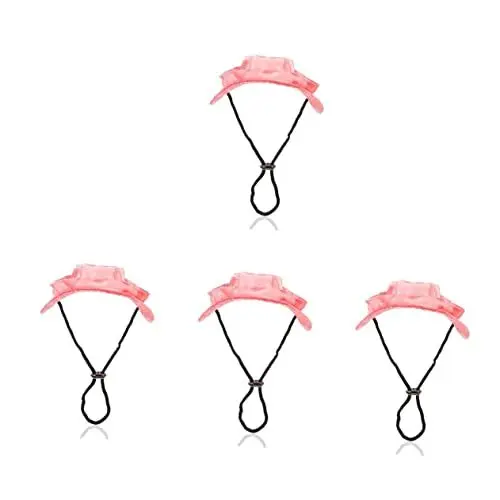 Produktbild: Balacoo 4 Stück Haustier-Baseballmütze Hundemützen für mittelgroße Hunde Hund Strohhut Tiara Kappen Outdoor-Hüte für Haustiere verstellbare Hüte für Hunde klein Kopfbedeckung großer Hund