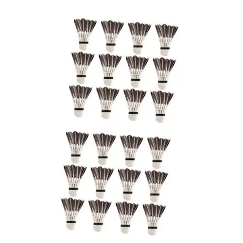 Produktbild: balacoo 24 STK hohe Federbälle Badminton Federball bälle Federball für Sport Federball für Wettkampf Federball Set Federbälle aus Nylon Federbälle trainieren Dauerhaft Gänsefedern