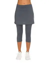 Produktbild: Balancora Tennisrock Damen Golfröcke Yoga Skort mit Innenhose Taschen 3/4 Capri-Leggings Culottes Hosen Damen