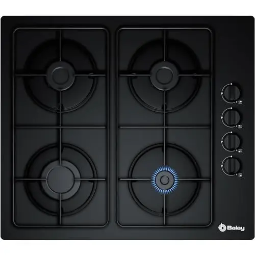 Produktbild: Balay 3etg464mb eingebaut Gas schwarz Kochfeld – Platte (integrierte, Gas Hob, Schwarz, Rotation, oben rechts)