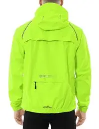 Produktbild: BALEAF Fahrradjacke Herren Regenjacke Wasserdicht Atmungsaktiv Wanderjacke Windbreaker Outdoor Jacken Leichte Windjacke Trekking Regenjacke Radjacke Fluorescent Gelb XXXL