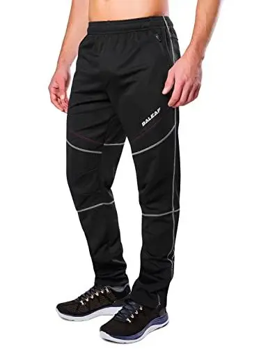 Produktbild: baleaf Herren Outdoorhose Winter Thermo Hose Softshellhose Wasserabweisend Winddicht Fleece Gefüttert Thermo Laufhose Winter Trekkinghose Wanderhose Schwarz XL