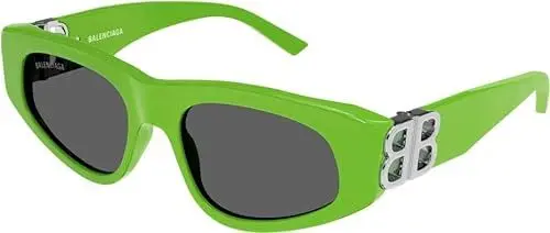 Produktbild: Balenciaga BB0095S-009-53 - Damen Sonnenbrille - Shiny Solid Fluo Green