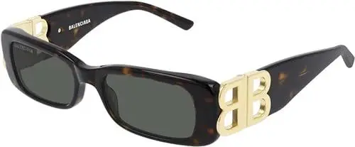 Produktbild: Balenciaga BB0096S-002-51 - Damen Sonnenbrille - Shiny Dark Havana
