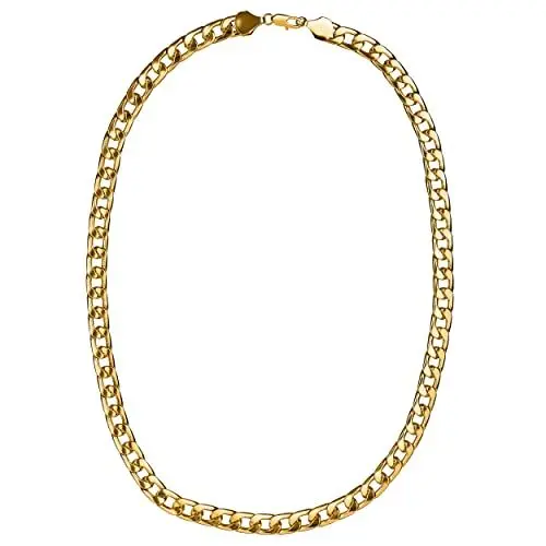 Produktbild: Balinco DICKE GOLDKETTE | Rapper | Gold | Goldene | Gangster Kette - satter Goldlook - perfekt zum Protzen beim Karneval & Fasching