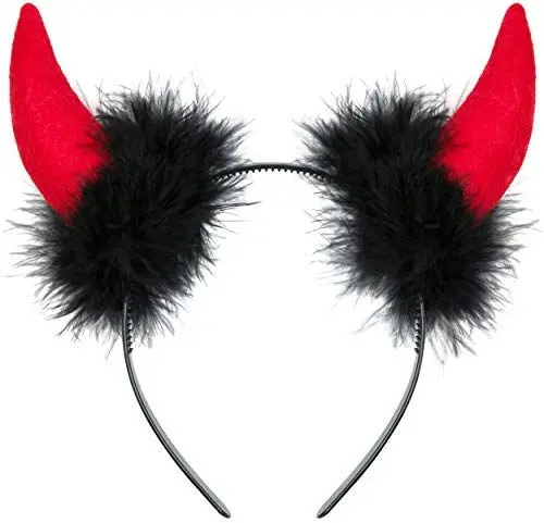 Produktbild: Balinco Teufelsohren Teufel Ohren Haarband Haarreifen Fasching Karneval Halloween Party Kostüm Haarschmuck Stirnband Headwear Hörner