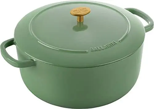 Produktbild: BALLARINI Bellamonte Auflaufform, Bräter, Dutch Oven, Emailliertes Gusseisen, Rund, 28cm, 7,0 L, Grün
