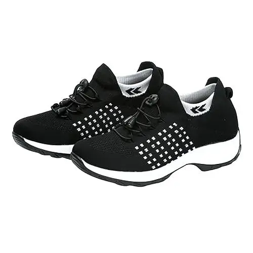 Produktbild: Ballerina Damen Samt Ballerinas Mit Riemchen Sneakers Socken Schuhe Mama Schuhe Große Größe Schuhe Damen Plateau Jigger Schuhe Ballerina Damen Samt Ballerinas Mit Riemchen (Black, 38)