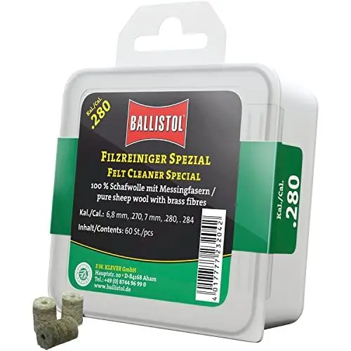 Produktbild: BALLISTOL 23204 Filzreiniger Spezial - Laufreiniger für Gewehr Kal 280, 60 Stück