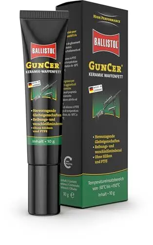 Produktbild: Ballistol Unisex – Erwachsene Guncer Waffenfett, farblos, 10 g