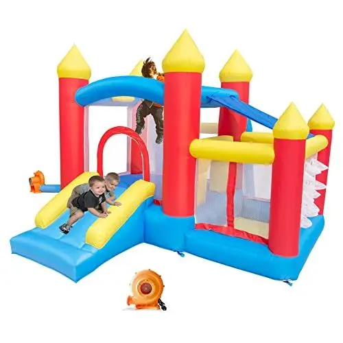 Produktbild: Ballsea Hüpfburg Mit Gebläse für Kinder von 3 Bis 8 Jahren - Indoor 312×272×200cm