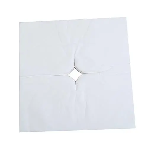 Produktbild: Baluue 100 Blatt Gesichtsmaske Aus Vliesstoff Gesichtsabdeckungen Aus Vliesstoff Kopfstützenbezüge Für Massagesessel Gesichtsloch-kissenmatten Kopfstütze Bedeckt Massagetisch Salon Weiß