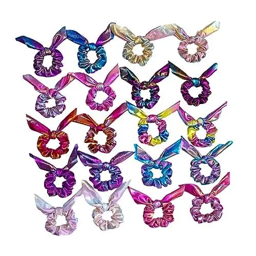 Produktbild: Baluue Regenbogen-haarbänder 10er-pack Damen-haargummis Pferdeschwanzhalter Elastische Haargummis Für Mädchen