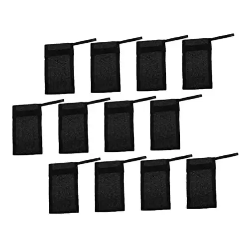 Produktbild: Baluue 10st Seifenschäumende Netztasche Seifenbeutel Seifenmacher Seifenpeeling Dauerwelle Dose Seifentrocknungsbeutel Blasentasche Luftpolstertaschen Seifenorganisator Nylonfaser Black