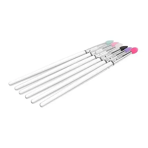 Produktbild: Baluue Silicone Makeup Sponge Stick 12 Lidschattenpinsel Make up Make up Dünner Eyeliner Pinsel Lidschattenpinsel Lidschatten Sticks Creme Lidschatten Make up