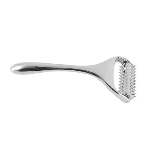 Produktbild: Baluue 1Pc Schönheit Metall Gesichtscreme Massagegerät Gesicht Augenmassagegerät Massagerolle Weibliche Gesichtsrolle Weibliche Schönheitsrolle Silber Umweltschutz Zinklegierung