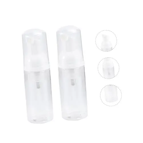 Produktbild: Baluue 1 Satz Nachfüllbare Flaschen Airless-pumpflasche Handseifenflasche Für Unterwegs Sprühflasche Reise-schaumpumpflasche Shampooflasche Shampoo Flaschen Spender Behälter Weiß 2st