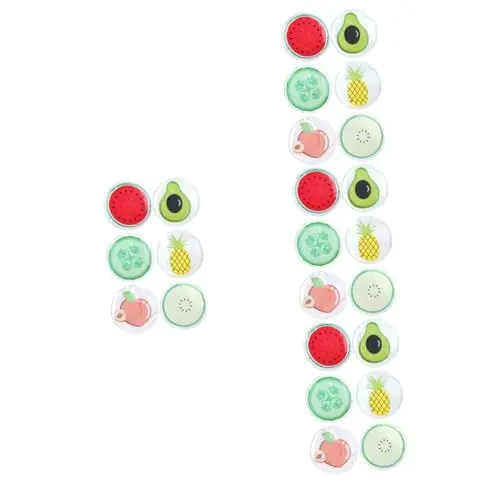 Produktbild: Baluue 24 Stk Frucht-Augenklappe kühlpads kühlkissen augenmaske augenpad kühlmatte Augenkühlpflaster kalte Augenflecken Kühlgele für die Augen Augeneispads flüssiges Gel