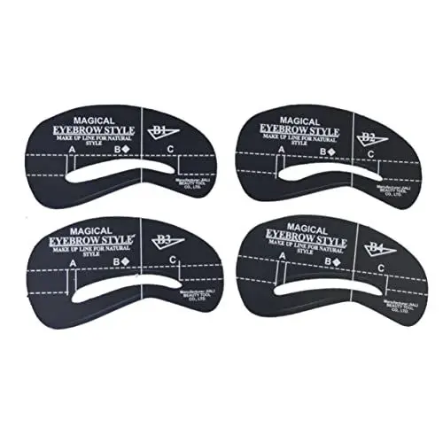 Produktbild: Baluue Augenbrauenschablonen Set DIY Augenbrauenformung Vorlagen Für Präzises Augenbrauenstyling Augenbrauenpflege Werkzeuge Für Ein Perfektes Make up