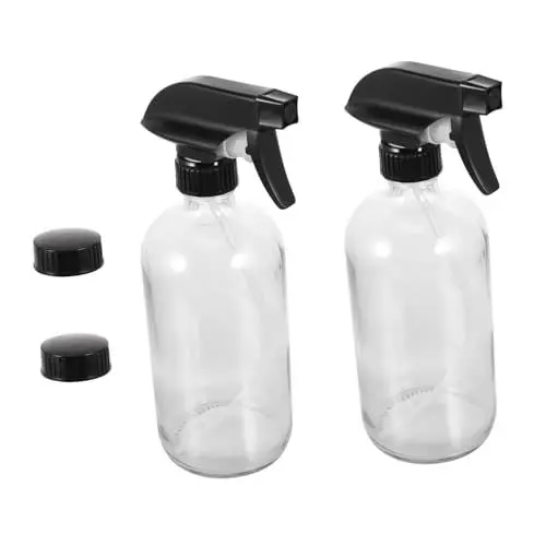 Produktbild: Baluue 500 Ml Sprühflaschen Aus Glas für Kosmetikflüssigkeiten 4er-set 2 Deckel Im Lieferumfang Enthalten