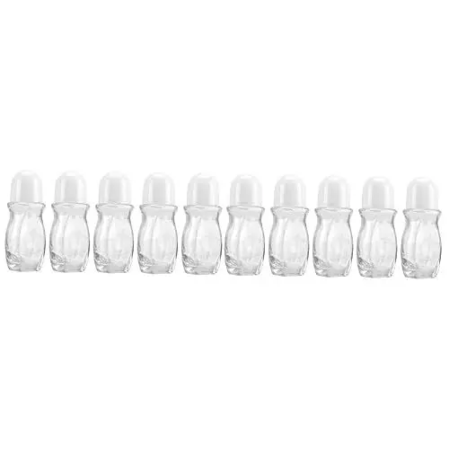 Produktbild: Baluue 2 Sätze Leere Rollerballflasche Mit Ätherischem Öl Haarsprüher Flasche Hair Oiling Bottle Probe Ätherische Öle Shampoo-reiseflasche Weiße Glasflasche Roll-on Flasche 5 Stück * 2