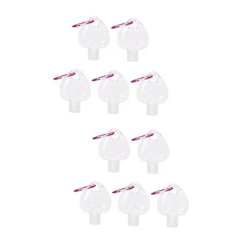 Produktbild: Baluue 2 Sätze Liebe Haken Flasche Kleine Durchsichtige Reisebehälter Wiederverwendbar Handseifenflasche Hakenflaschen Auslaufsichere Sprühflaschen Flüssig Pumpe Plastik 5 Stück * 2