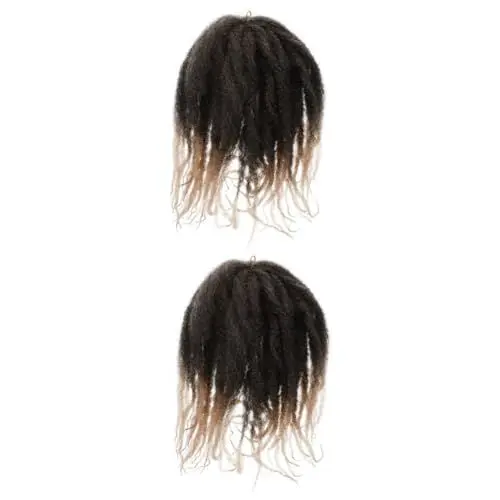 Produktbild: Baluue 2 Stück Raupe Dreadlocks Perücke Lockige Perücke Häkelnadeln Häkelnadeln Kunsthaarverlängerung Flechten Haarverlängerung Frauen Zopf Twists Flechten Haar Zöpfe Perücken