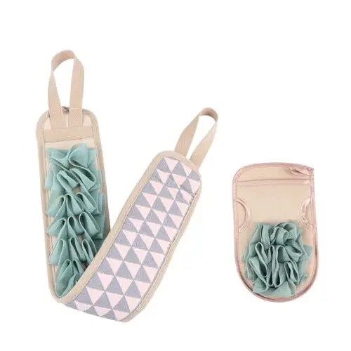 Produktbild: Baluue 2st Badetuch Rückenschrubberband Badezimmerzubehör Körpertücher Bodylotion Für Männer Massagehandschuh Für Die Dusche Unterlegscheibe Für Dusche Peeling-duschhandschuh Blue Sport