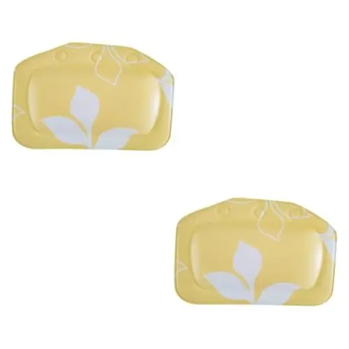 Produktbild: Baluue 2st Badewannenkissen Kopfstütze Kissen Dusche Badewanne Kissen Kopfstützenkissen Für Die Badewanne Spa-Kissen Badezubehör Badezimmerkissen Badekissen Mit Saugnapf PVC
